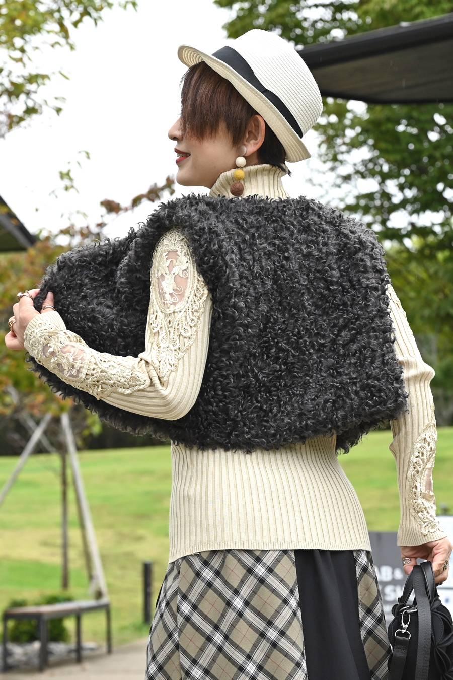 プードルファー ショートベスト