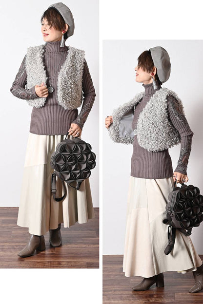 プードルファー ショートベスト