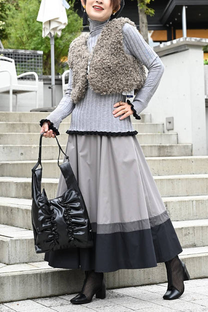 プードルファー ショートベスト