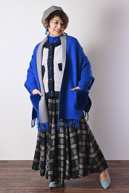 リュクスな雰囲気！バイカラーボアソフトジャケット