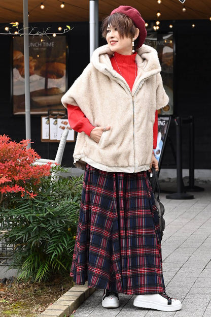 ビッグサイズ！フェイクミンクゴージャスショートスリーブジャケット