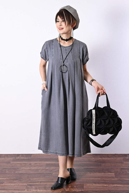 セルロースデニムワンピース＋コード刺繍JK2点セットコーデ【予約販売！発送は3月上旬】