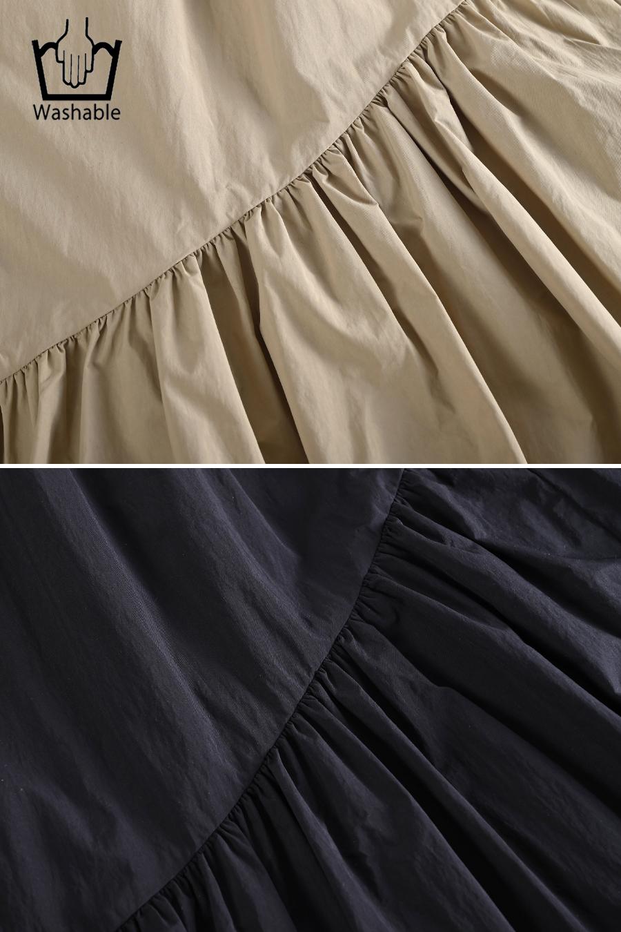 超軽量タフタ フレアスカート