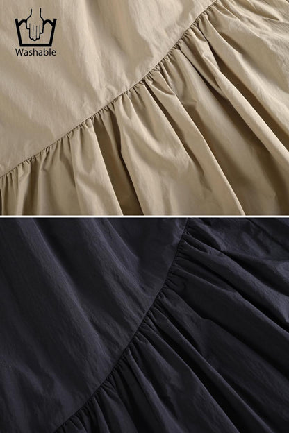 超軽量タフタ フレアスカート