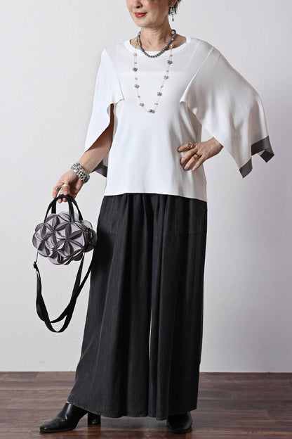 優雅にドラマチックに！ケープスリーブ・ハイゲージニット