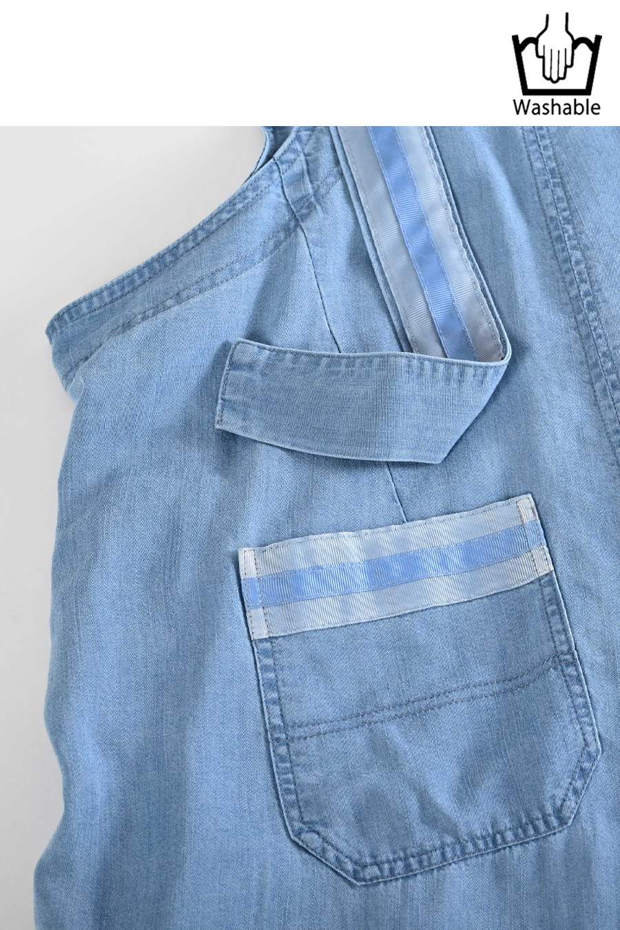 オーガンジーラメ糸刺繍カットソー+ワイドサロペット２点セットコーデ