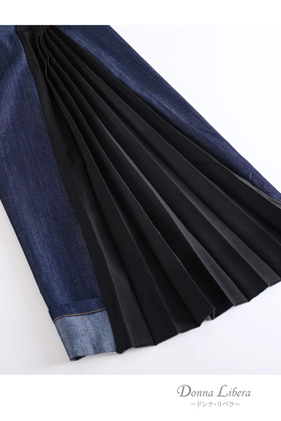 ポンチ切り替えプルオーバー＋サイドプリーツワイドパンツ2点セットコーデ【2月中旬以降発送予定】