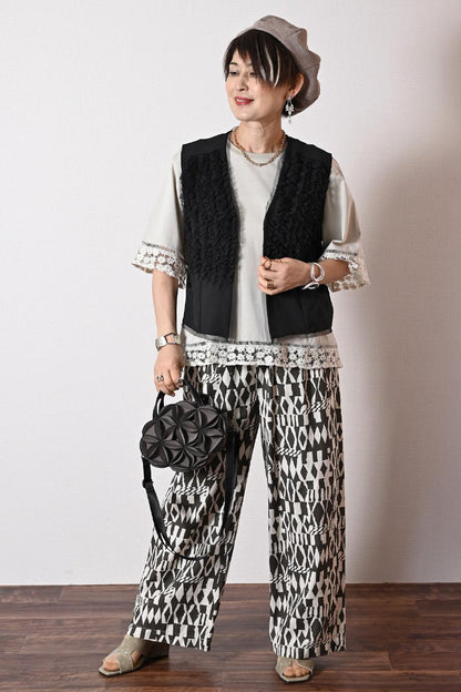 圧倒的な華やぎ！チュールフリル デザインベスト