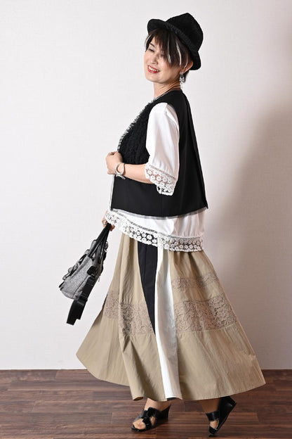 圧倒的な華やぎ！チュールフリル デザインベスト