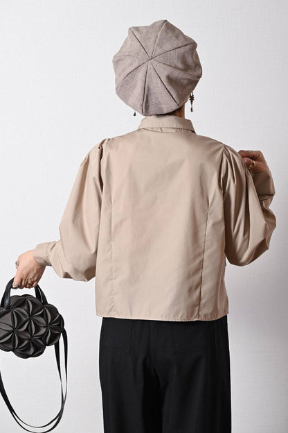 大人のビスチェ風レースブラウス+超軽量タフタ フレアスカート ２点セットコーデ