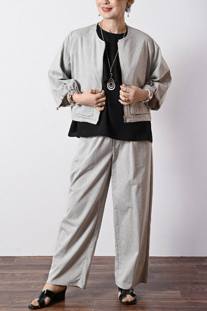 圧倒的な着映え！大人の立体フリルジョーゼットブラウス