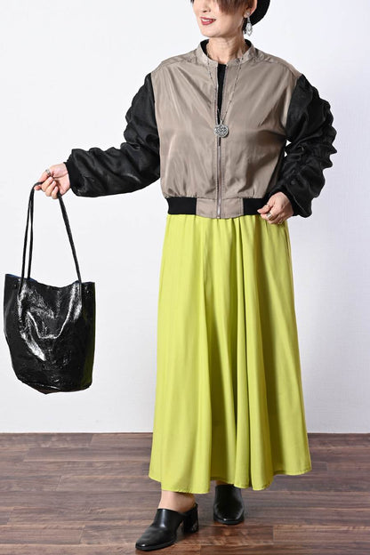 ２WAYブルゾンワンピース+ウエストリブサーキュラースカート【２月中旬以降発送予定】