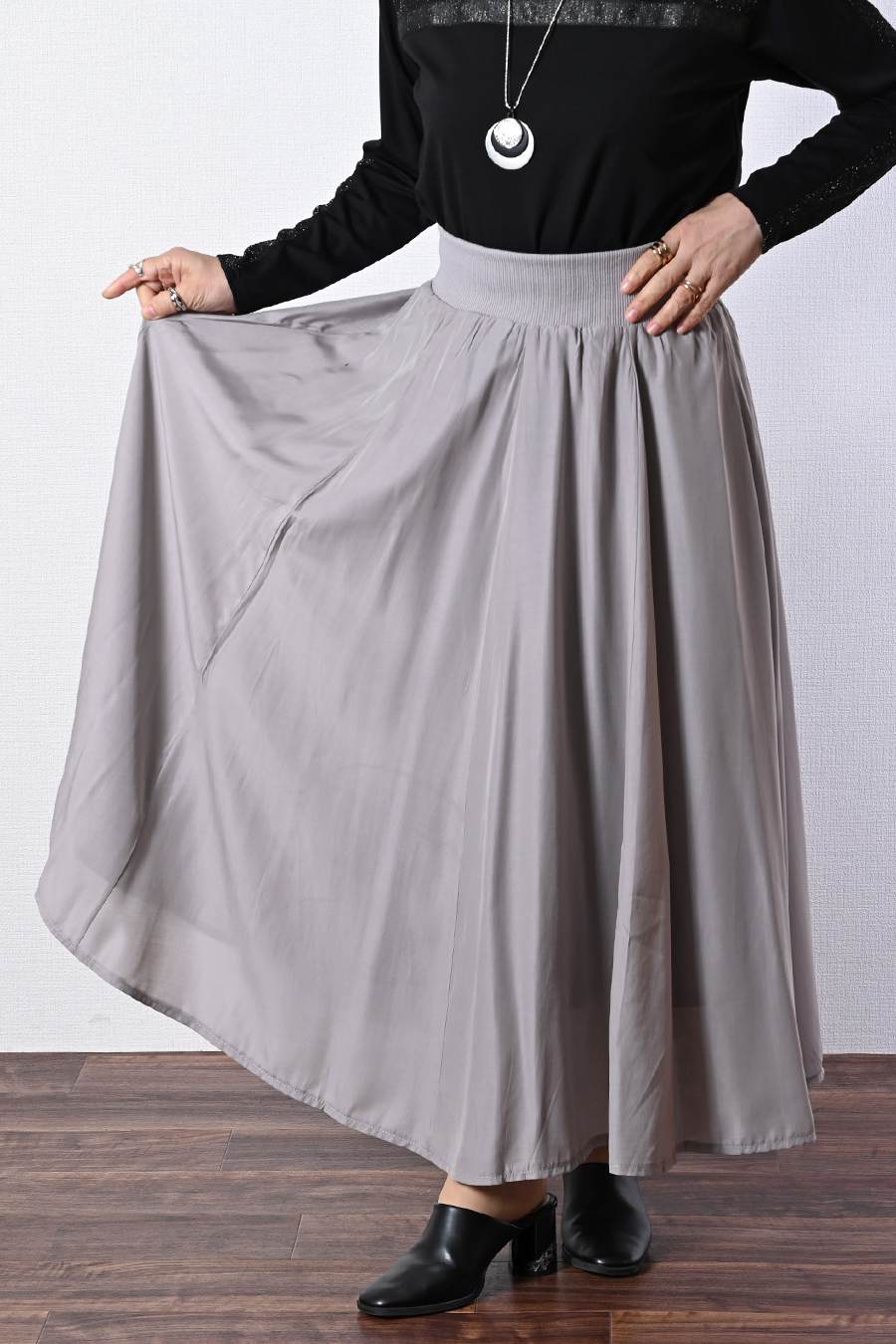 ２WAYブルゾンワンピース+ウエストリブサーキュラースカート【２月中旬以降発送予定】