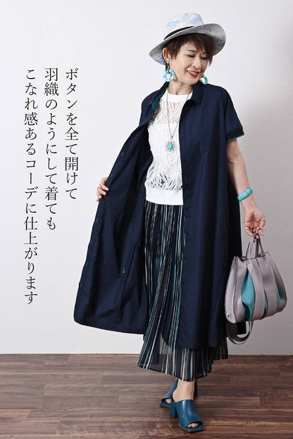鮮麗な色彩を纏う!タイプライター・リブスリーブプルオーバーワンピ