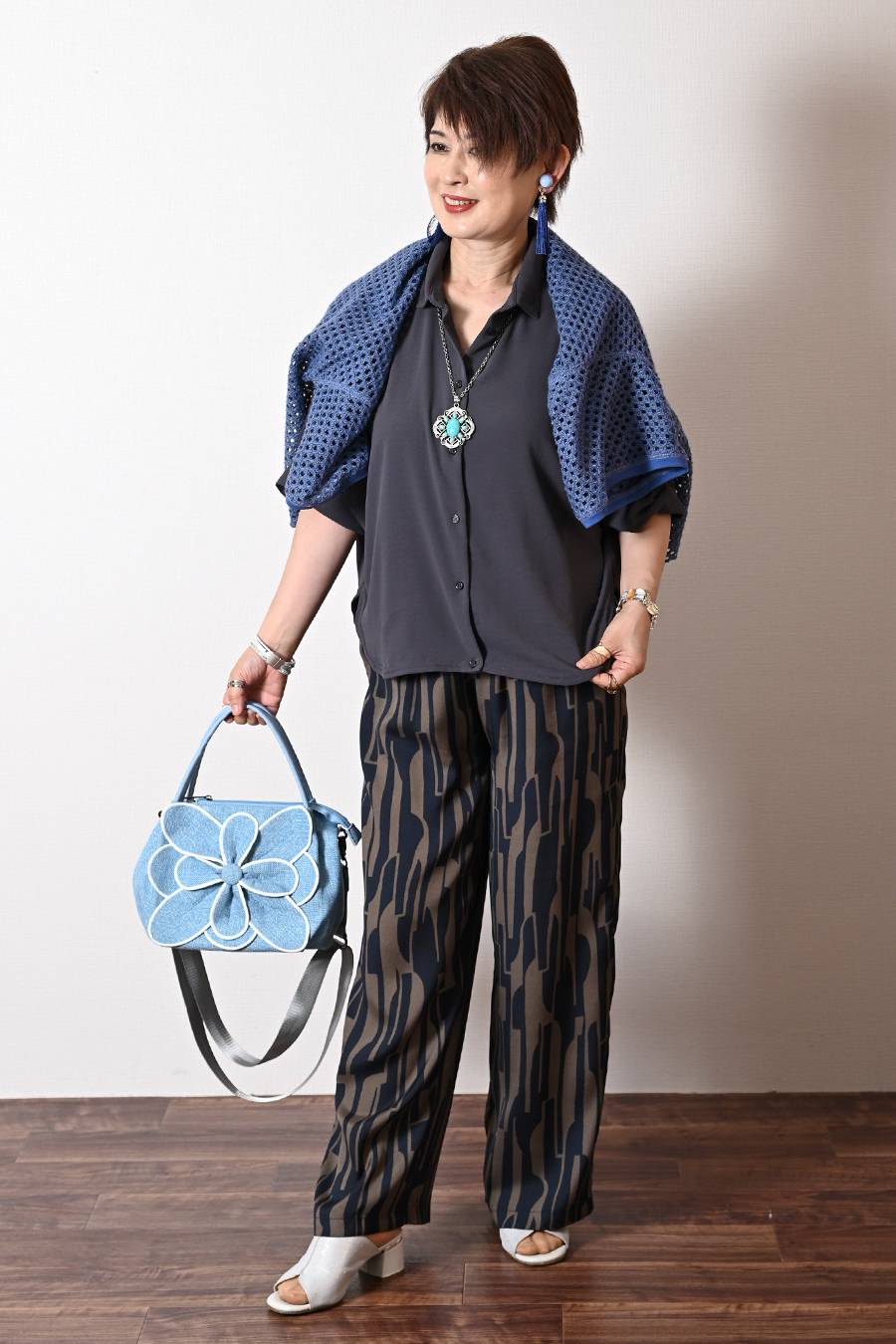 接触冷感でシワになりにくい！高密度ストレッチワッシャー タックアップ・ミニマルシャツ【セットアップ対応】