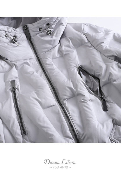 【Special Offer 40%OFF】幾何学柄シームレスダウンコート