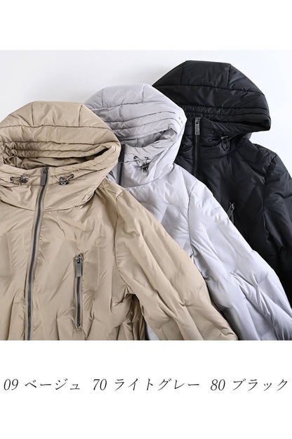 【Special Offer 40%OFF】幾何学柄シームレスダウンコート