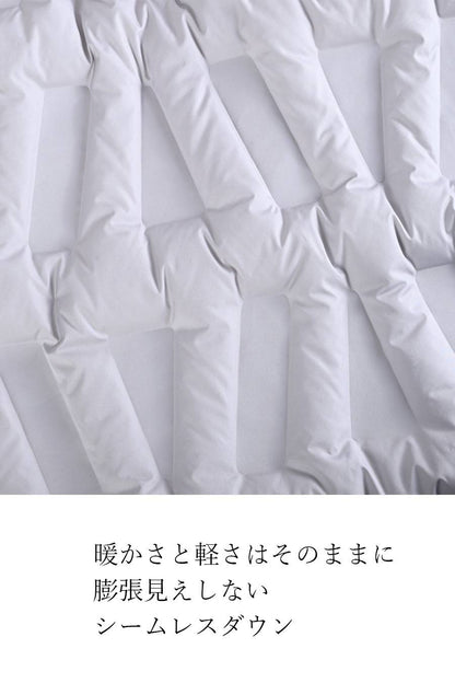 【Special Offer 40%OFF】幾何学柄シームレスダウンコート