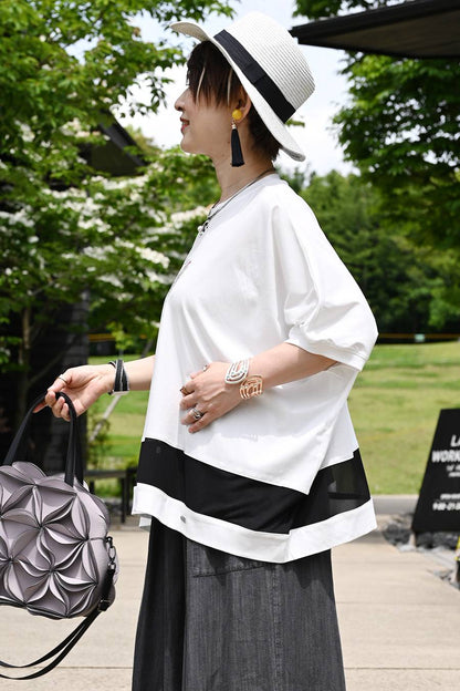 ゴージャスにアートを纏う！ビッグサイズバタフライモチーフプルオーバー【Kansai Profumo】