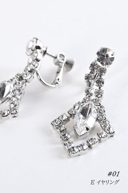 スワロフスキーピアス/イヤリング ＃01