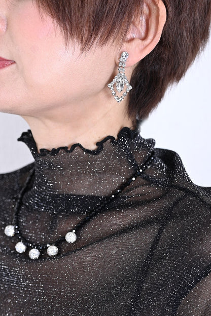 スワロフスキーピアス/イヤリング ＃01