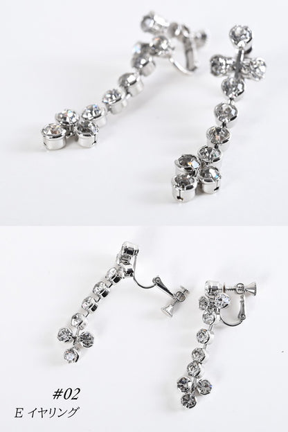 スワロフスキーピアス/イヤリング ＃02