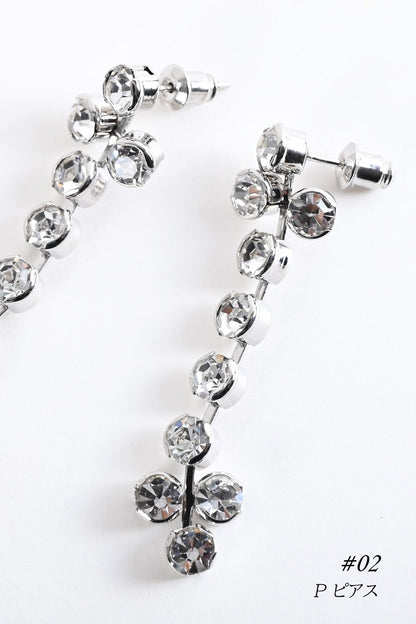 スワロフスキーピアス/イヤリング ＃02