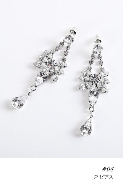スワロフスキーピアス/イヤリング ＃04