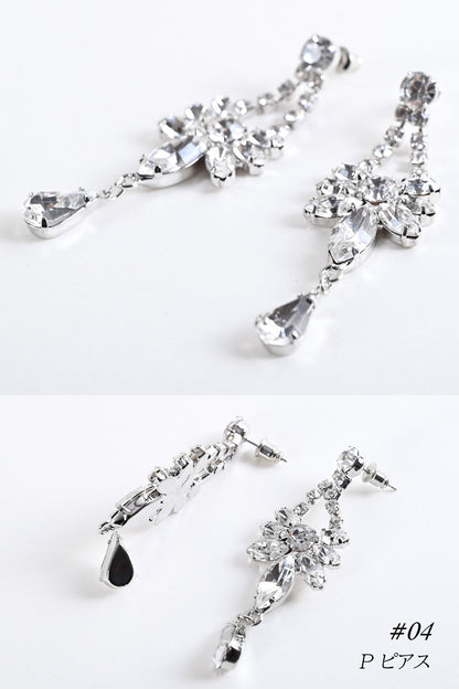 スワロフスキーピアス/イヤリング ＃04