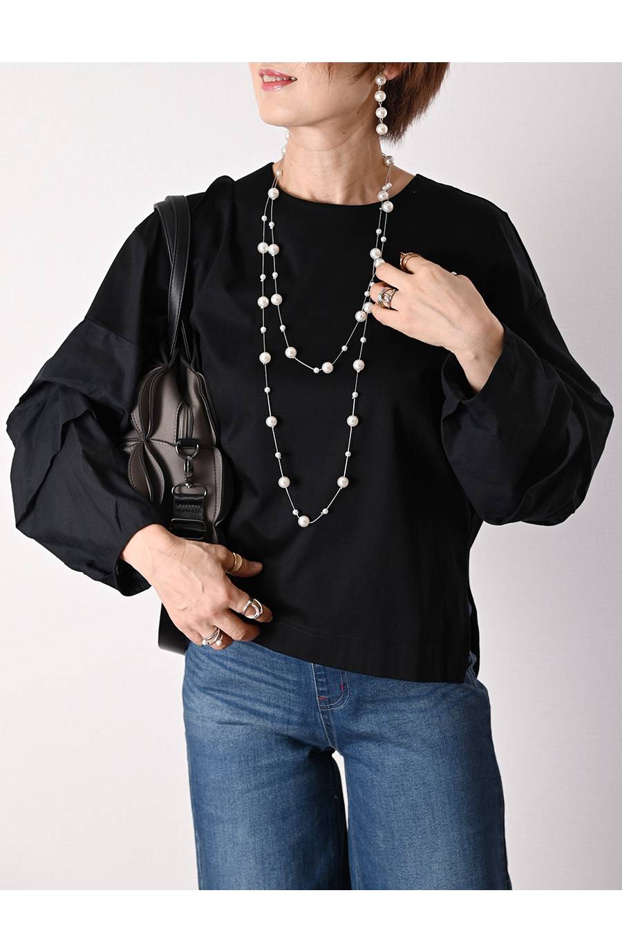 軽やかシルケットタックスリーブプルオーバー – Donna Libera