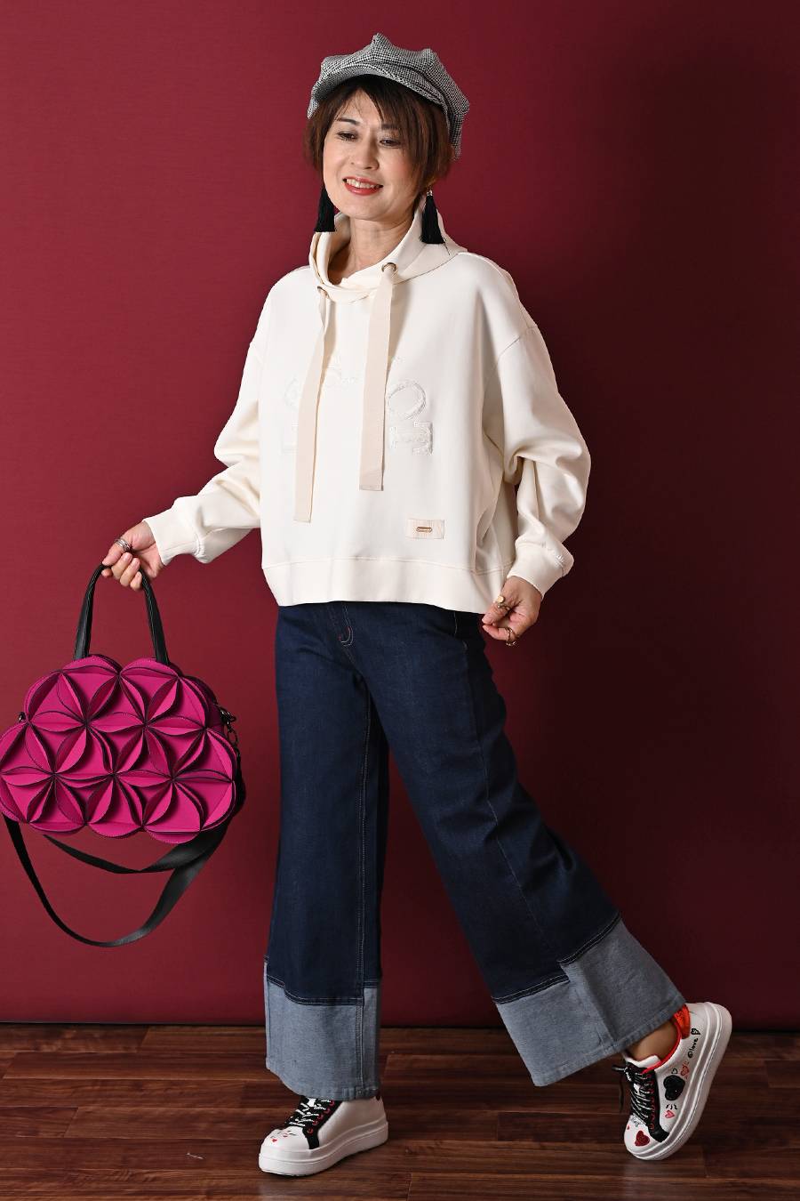 品質で選ぶ！グログランアクセント 大人の為の上質パーカー – Donna Libera