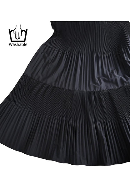 プリーツワンピース＋ニットボレロアンサンブル