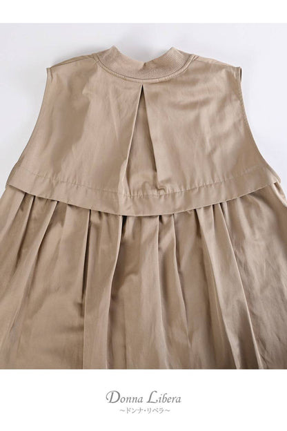 袖ボリュームカットソー＋ミリタリーロングフライトジャケット2点セットコーデ