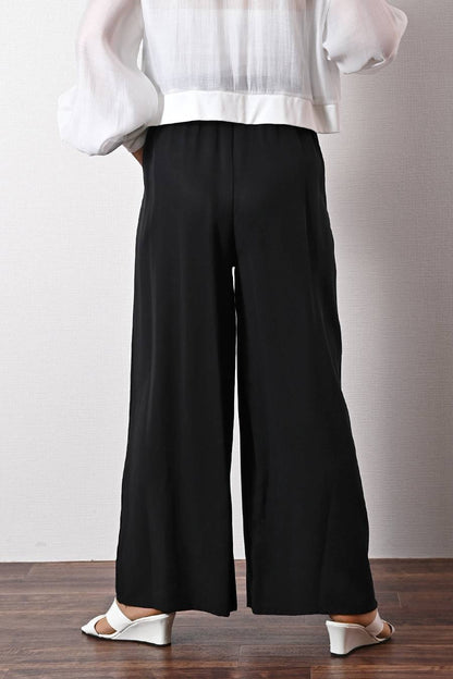 【最大2,065円分ポイントGET！】凛とした佇まい！セルロース ワイドストレートパンツ【SET UP対応】