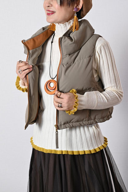 カラフルウッドリング 軽量ネックレス