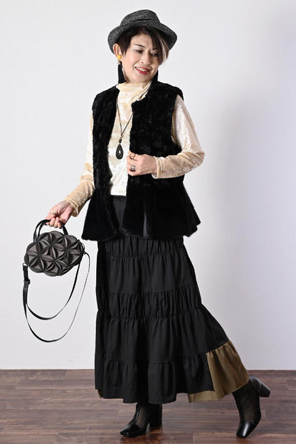 ティアドロップ型 樹脂コンビネックレス