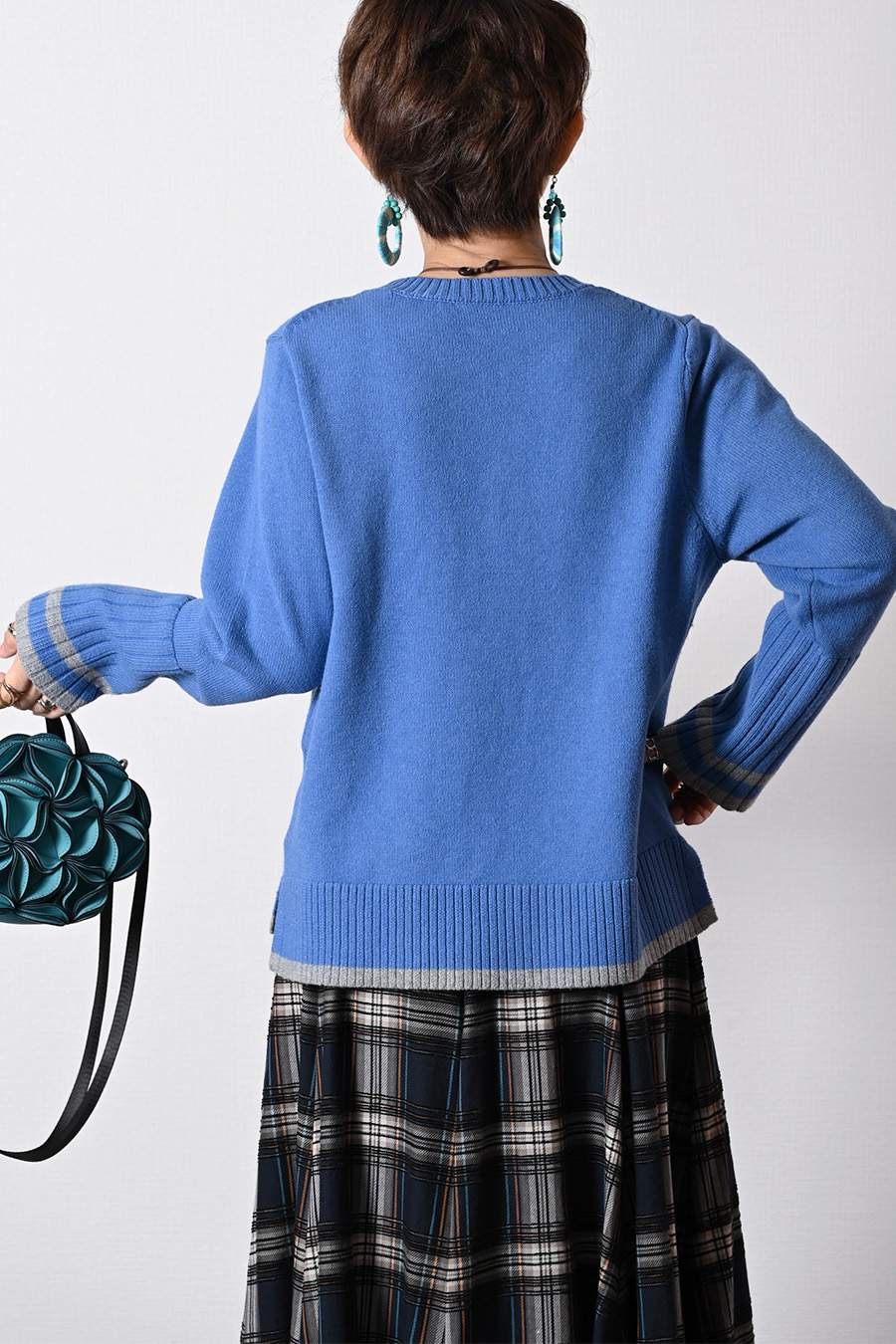 【Special Offer 40%OFF】ワイドリブアクセントロゴニット