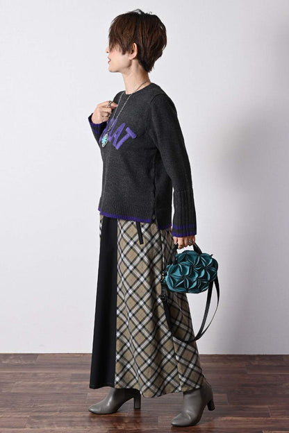 【Special Offer 40%OFF】ワイドリブアクセントロゴニット