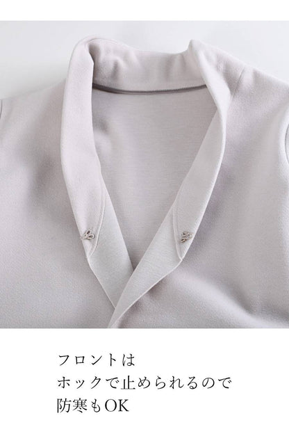 軽やかエコウール ファーポケットロングコート