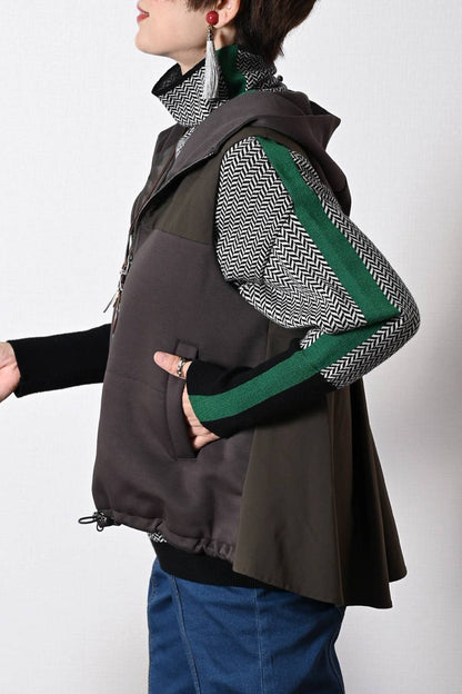 美タックフレア！カノコポンチ 切り替え中綿ベスト