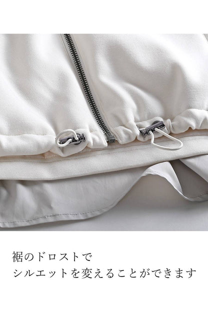 美タックフレア！カノコポンチ 切り替え中綿ベスト