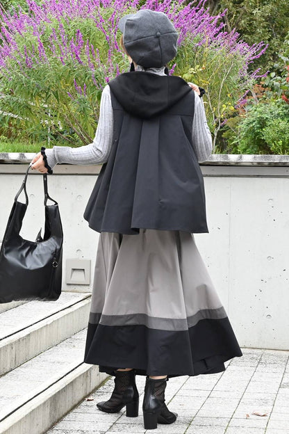 美タックフレア！カノコポンチ 切り替え中綿ベスト