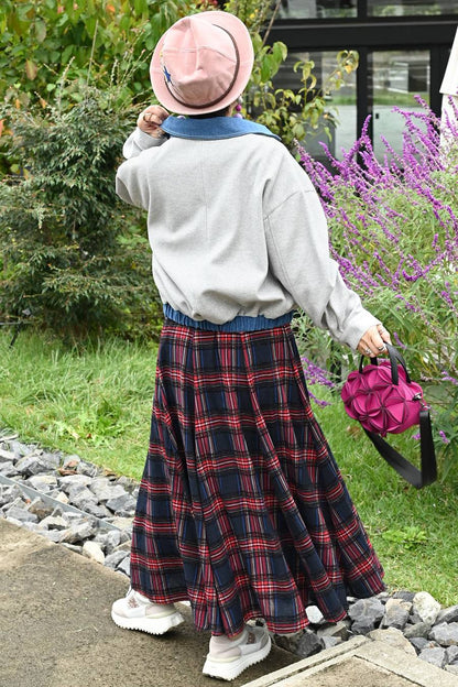 軽量エコウール×デニムコンビジャケット