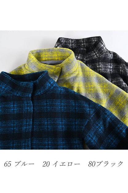 ゆったり着られる主役級アウター！ウール混ビッグチェックジャケット