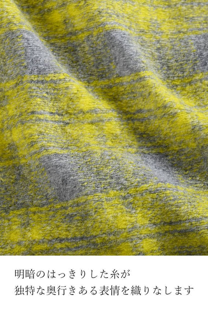 ゆったり着られる主役級アウター！ウール混ビッグチェックジャケット