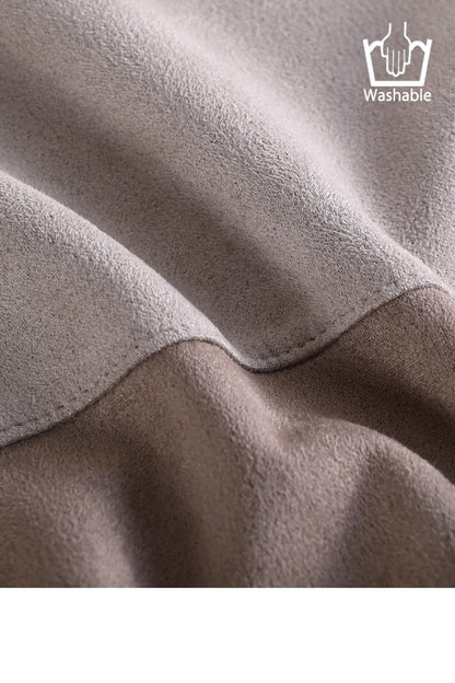 エコスエードバイカラー切り替えプルオーバー